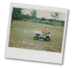 Me on a Mower in the '70s