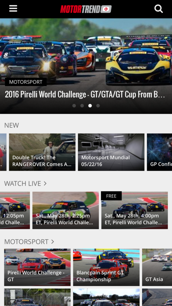 Motor Trend On-Demand - IOS Screenshot