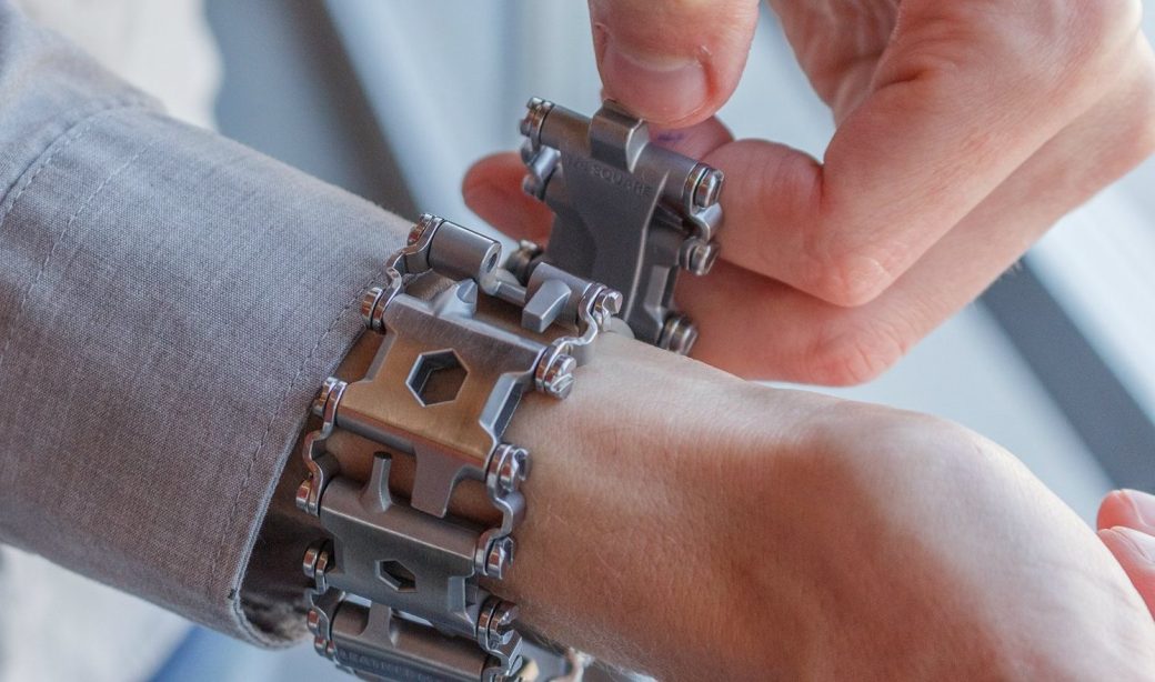 29 Tools in One The Leatherman Tread MultiTool Bracelet GarageSpot