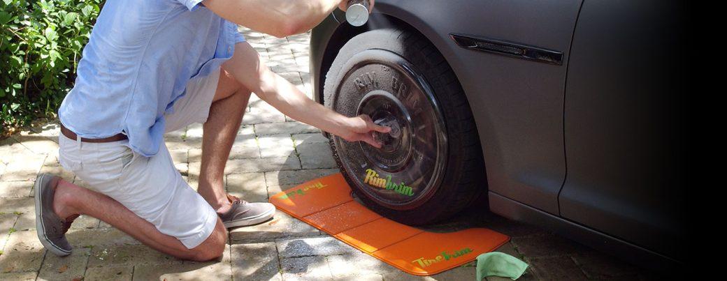 Protect Wheels Calipers and Discs from Tire Shine Overspray RimBrim 