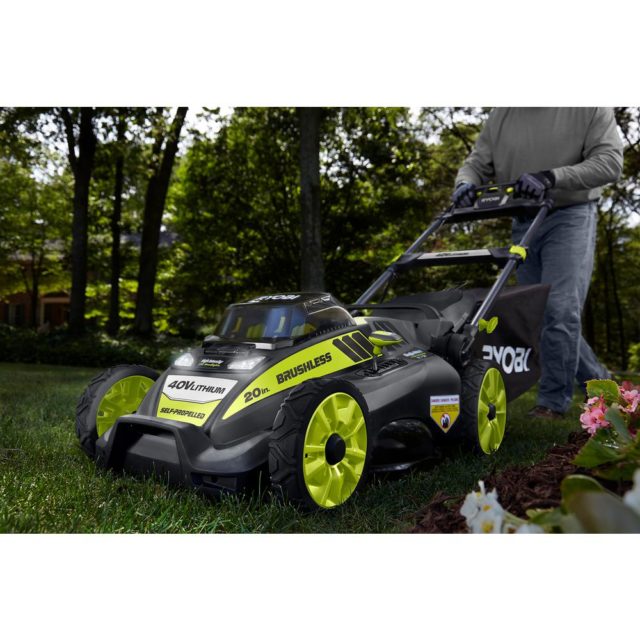 Ryobi Ry40170 40v 20 Self Propelled Cordless Lawn Mower Garagespot