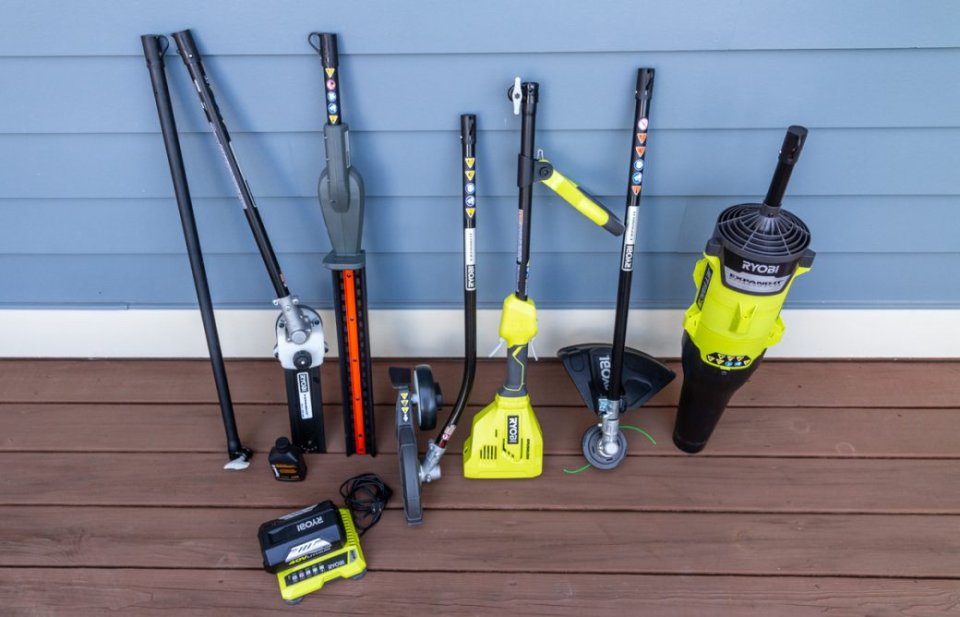 Hands On The Ryobi Outdoor 40v Brushless Expand It System Garagespot
