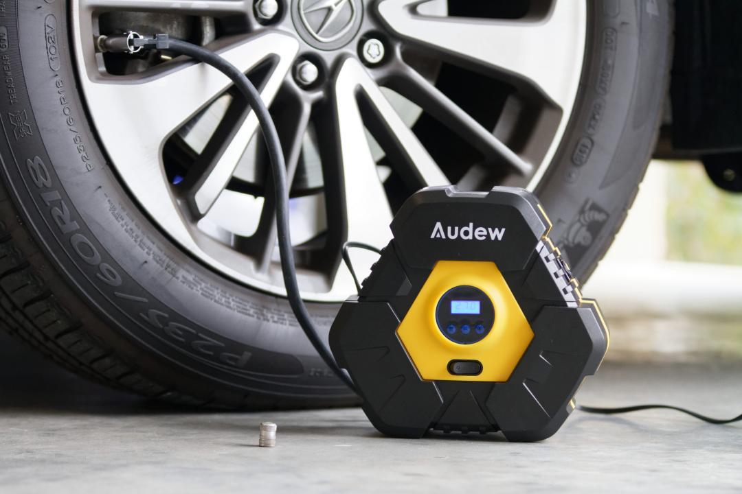 Audew Electric Auto Car Tire Inflator Air Pump Compressor Portable 12V 150PSI 