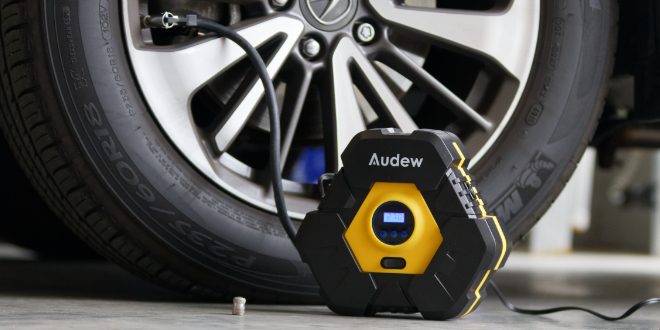 portable air compressor for auto tires