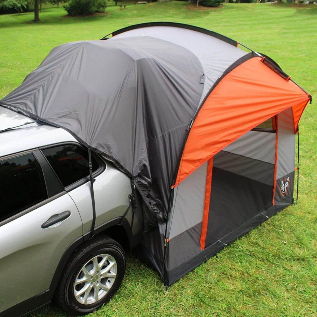 Rightline Gear SUV Tent attached to SUV