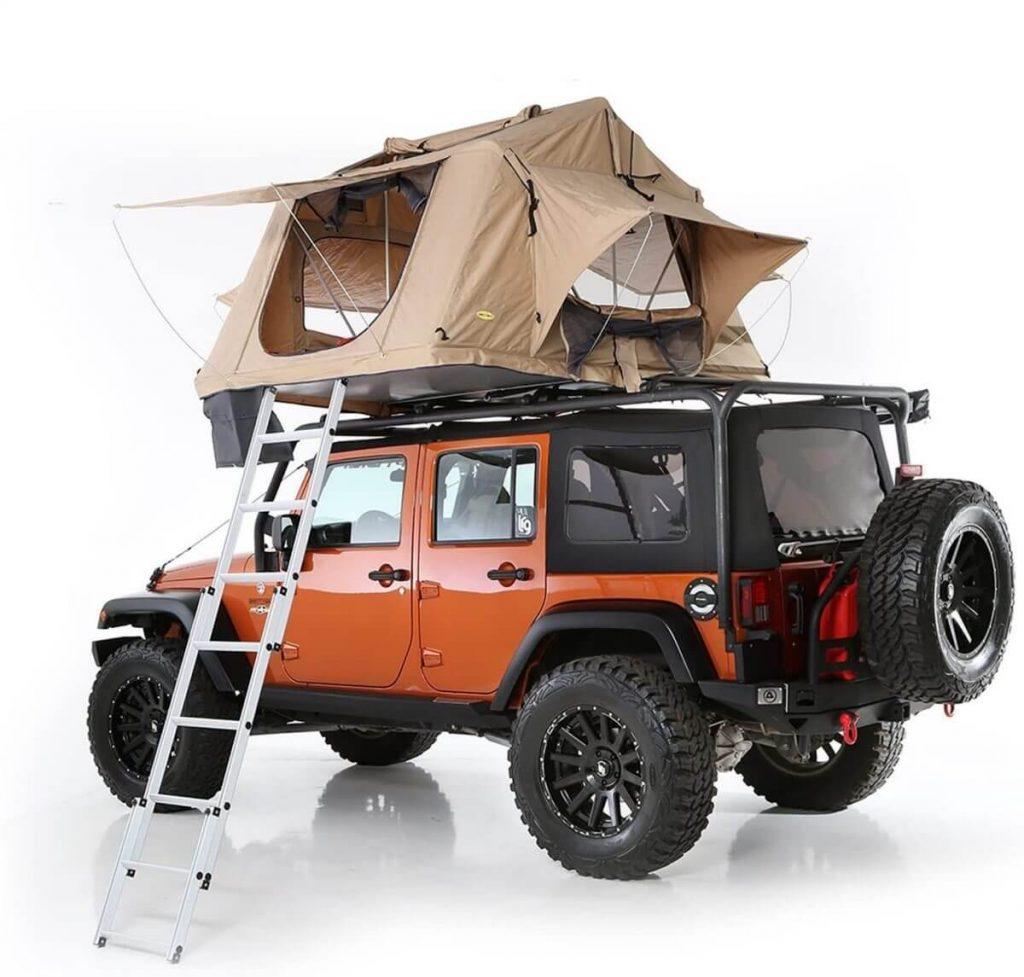 Smittybilt Overlander Tent Open