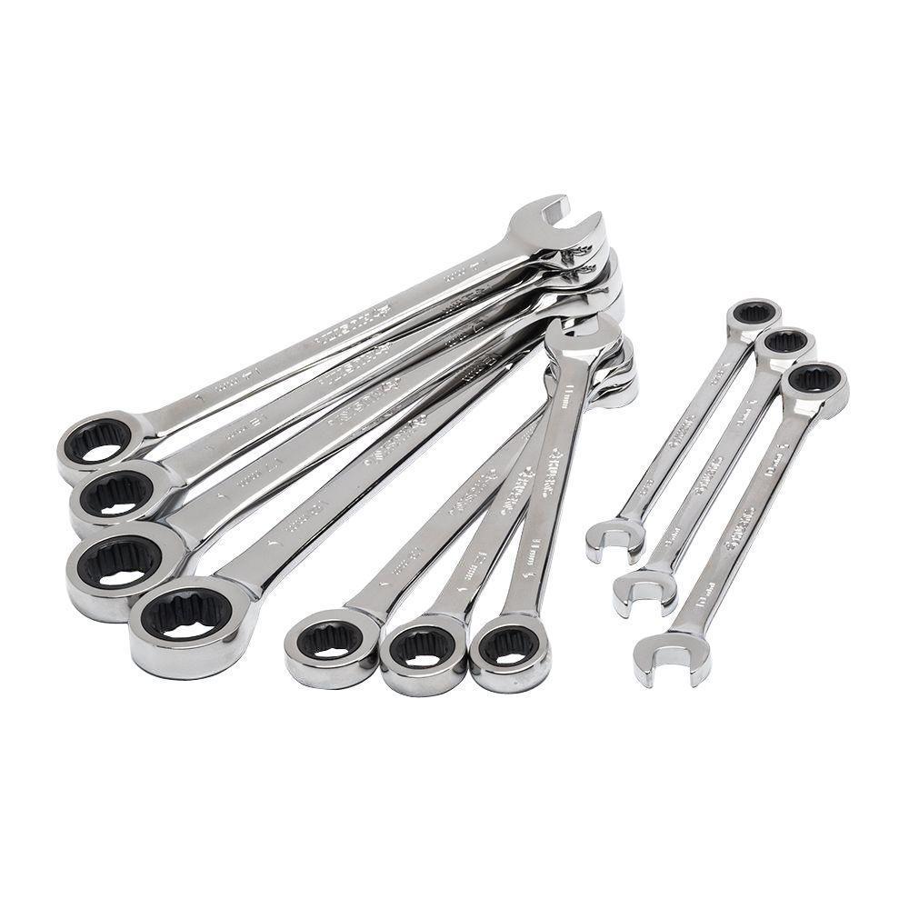 Husky 10 pc Metric Ratcheting Wrench Set