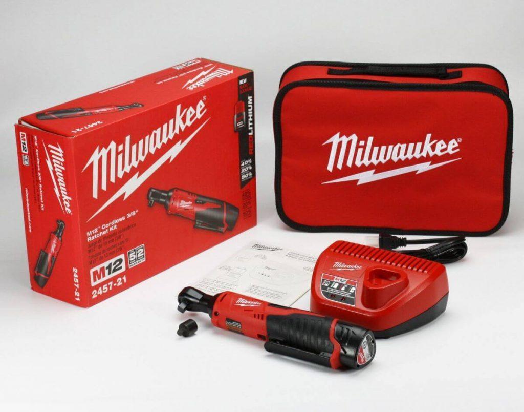 Milwaukee 2457-21 3/8-in Cordless M12 Lithium-Ion Ratchet Kit並行輸入-