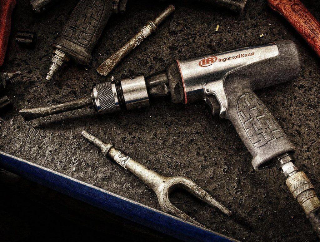 air hammer in tool chest