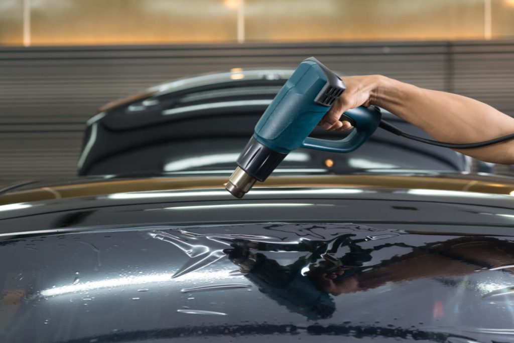 auto mechanics using heat gun