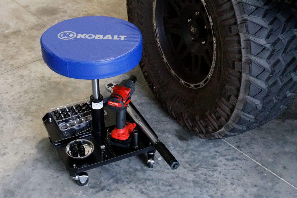 kobalt rolling creeper seat