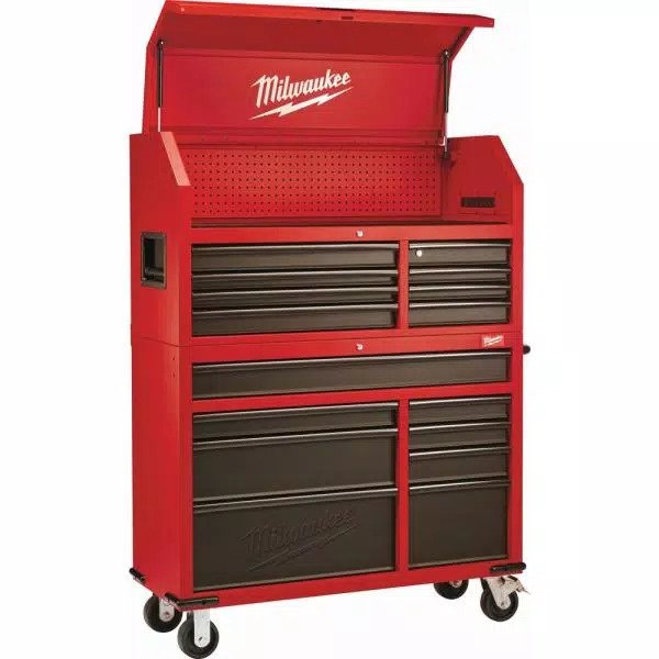 MILWAUKEE 48-22-8510-8520 Steel Tool Chest and Rolling Cabinet – 46″