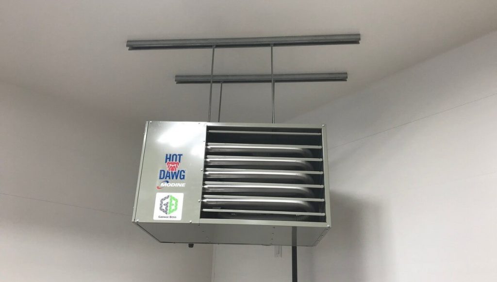 Modine Hot Dawg gas heater for garage